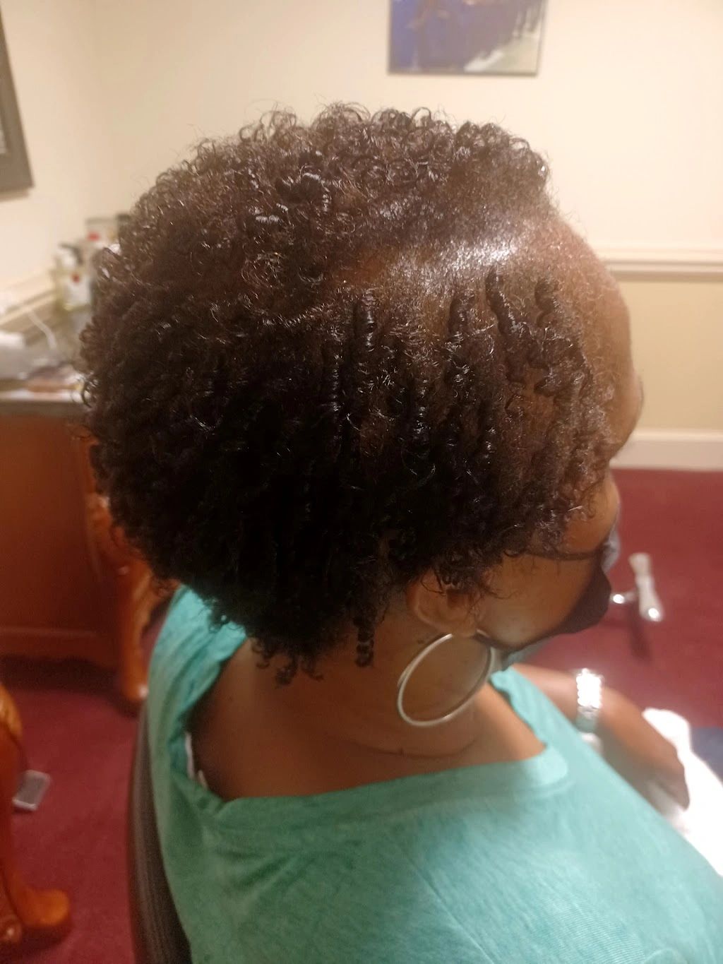 Curly hair thinning on top sales